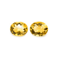 7.25 Ct.Tw.Total Carat Weight Citrine Pair from Brazil Image