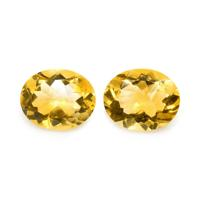 7.25 Ct.Tw. Oval Citrine Pair