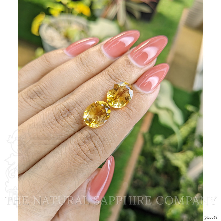 7.25 Ct.Tw. Citrine Pair from Brazil
