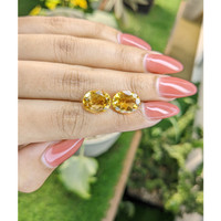 7.25 Ct.Tw.Total Carat Weight Citrine Pair from Brazil Life Style