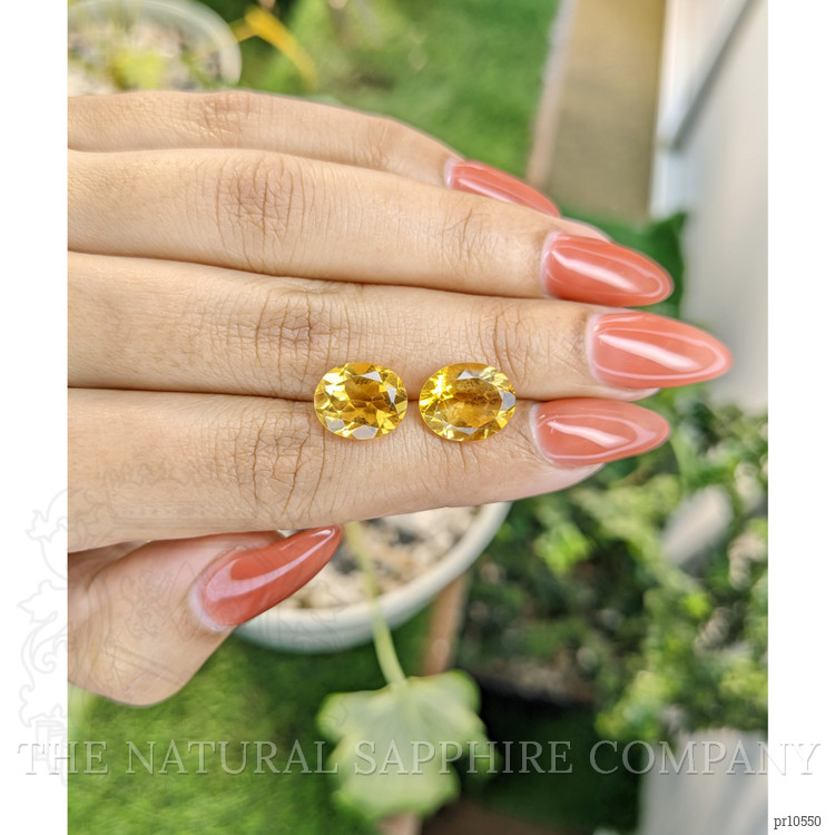 6.76 Ct.Tw. Citrine Pair from Brazil
