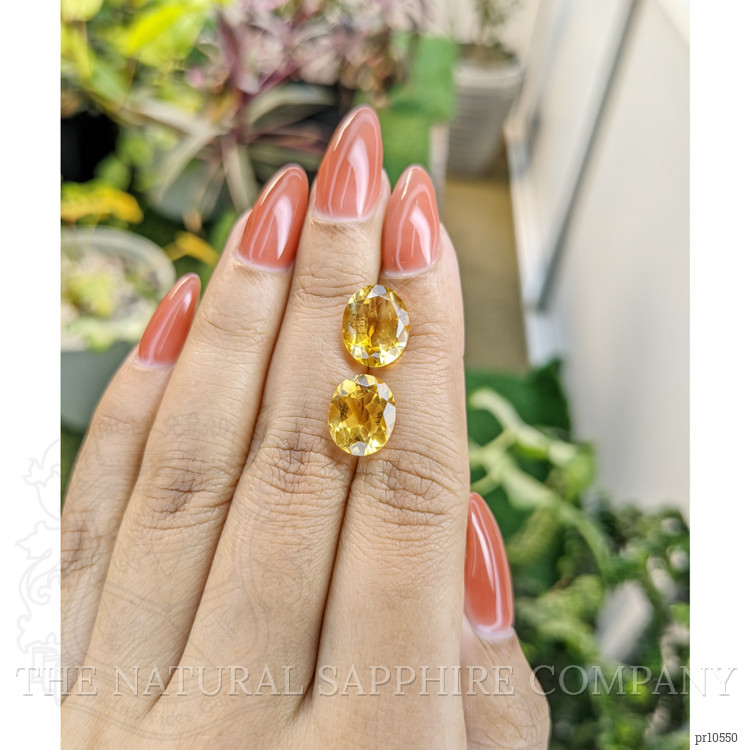 6.76 Ct.Tw. Citrine Pair from Brazil