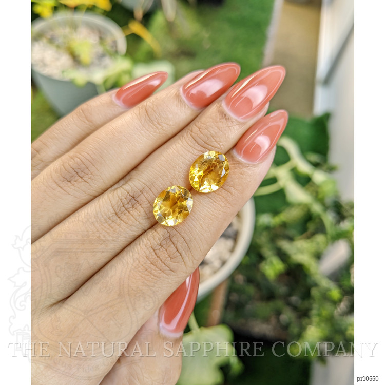 6.76 Ct.Tw. Citrine Pair from Brazil