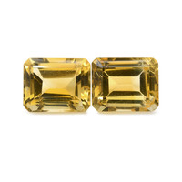 8.08 Ct.Tw. Emerald Citrine Pair