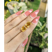 8.08 Ct.Tw.Total Carat Weight Citrine Pair from Brazil Life Style