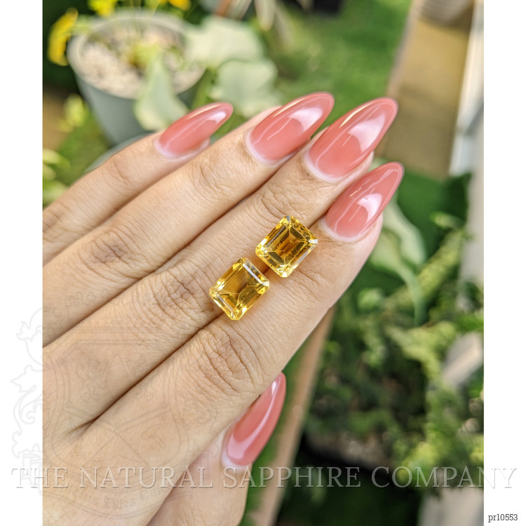 8.08 Ct.Tw. Citrine Pair from Brazil