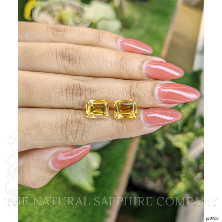 8.08 Ct.Tw. Citrine Pair from Brazil