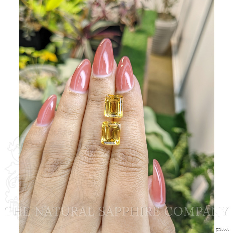 8.08 Ct.Tw. Citrine Pair from Brazil