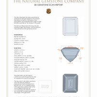 8.08 Ct.Tw.Total Carat Weight Citrine Pair from Brazil 3 D Scan Report