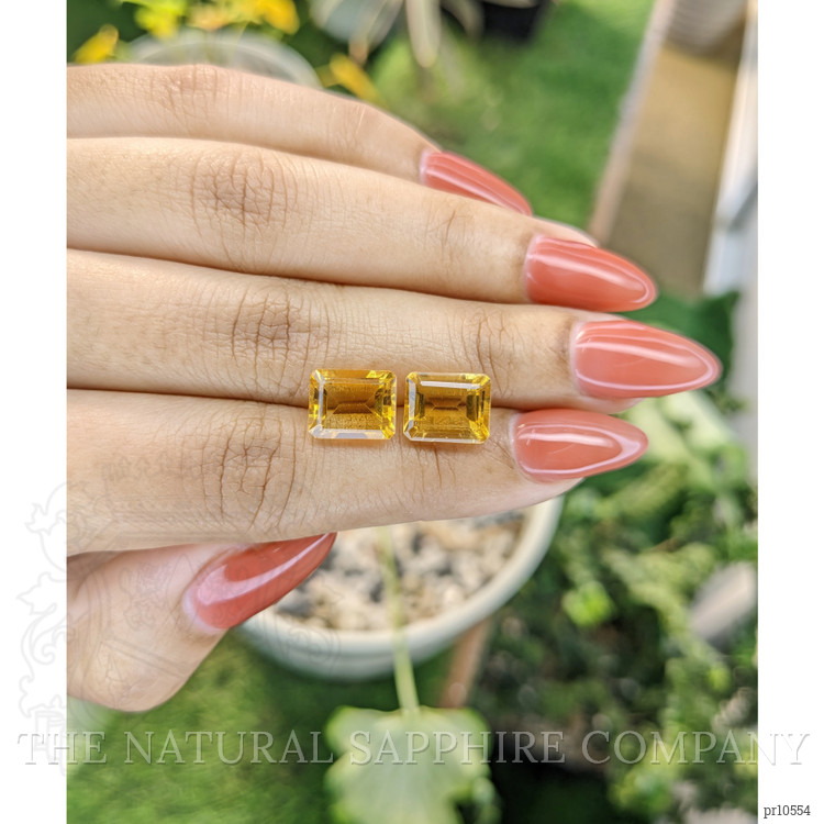 7.21 Ct.Tw. Citrine Pair from Brazil