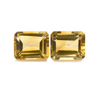 6.17 Ct.Tw. Emerald Citrine Pair