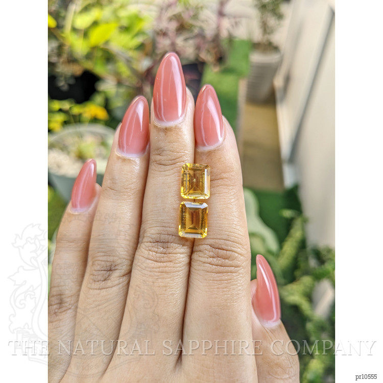 6.17 Ct.Tw. Citrine Pair from Brazil