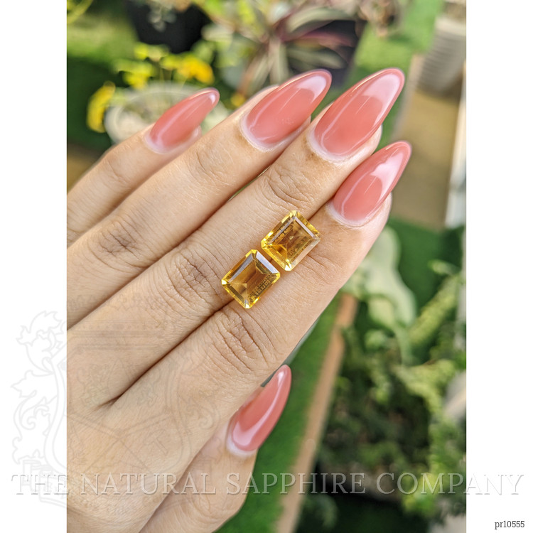6.17 Ct.Tw. Citrine Pair from Brazil
