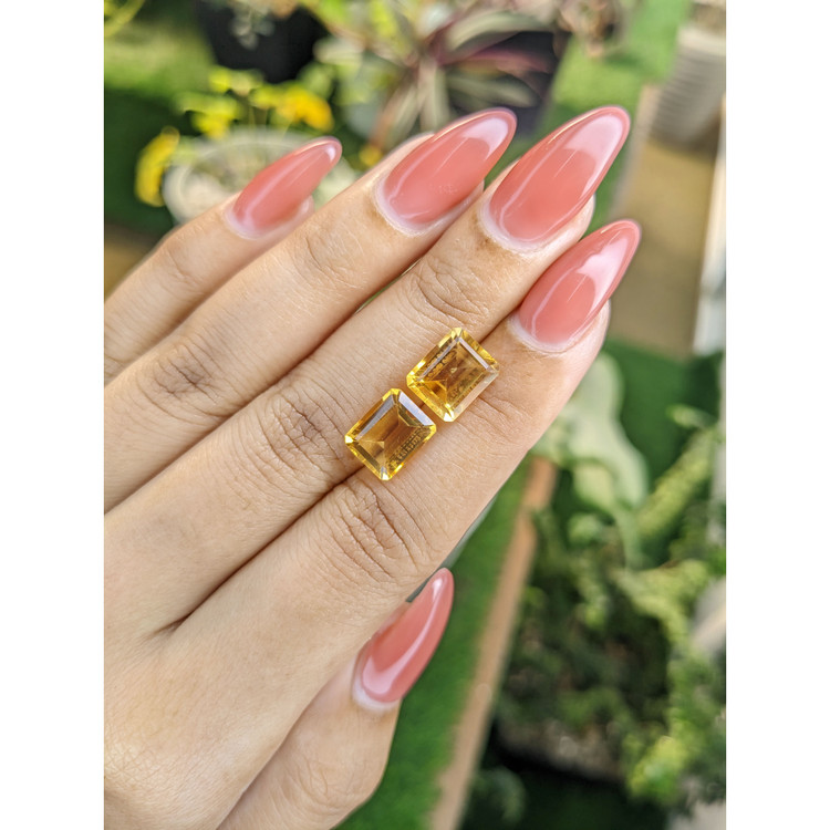 6.17 Ct.Tw. Citrine Pair from Brazil