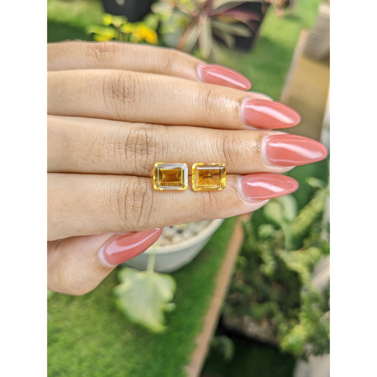 6.17 Ct.Tw. Citrine Pair from Brazil