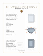 6.17 Ct.Tw.Total Carat Weight Citrine Pair from Brazil 3 D Scan Report
