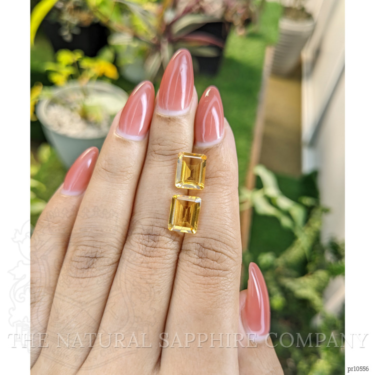 5.26 Ct.Tw. Citrine Pair from Brazil