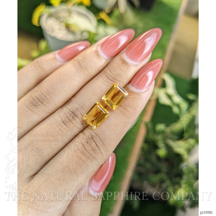 5.26 Ct.Tw. Citrine Pair from Brazil