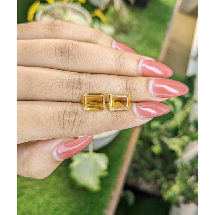 5.26 Ct.Tw. Citrine Pair from Brazil