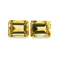 6.88 Ct.Tw.Total Carat Weight Citrine Pair from Brazil Image