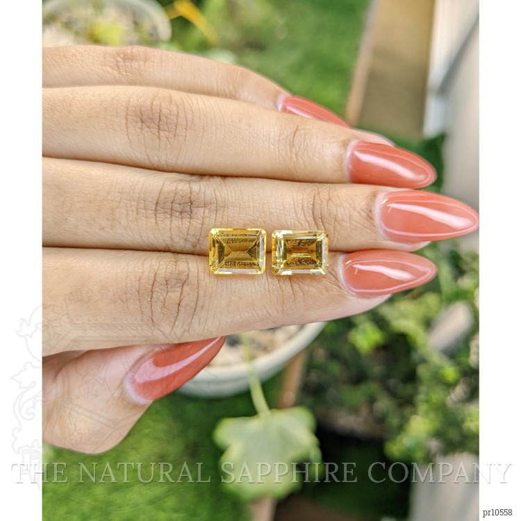 6.88 Ct.Tw. Citrine Pair from Brazil
