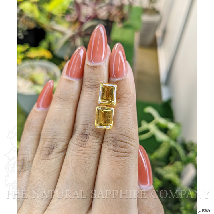 6.88 Ct.Tw. Citrine Pair from Brazil