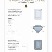 6.88 Ct.Tw.Total Carat Weight Citrine Pair from Brazil 3 D Scan Report