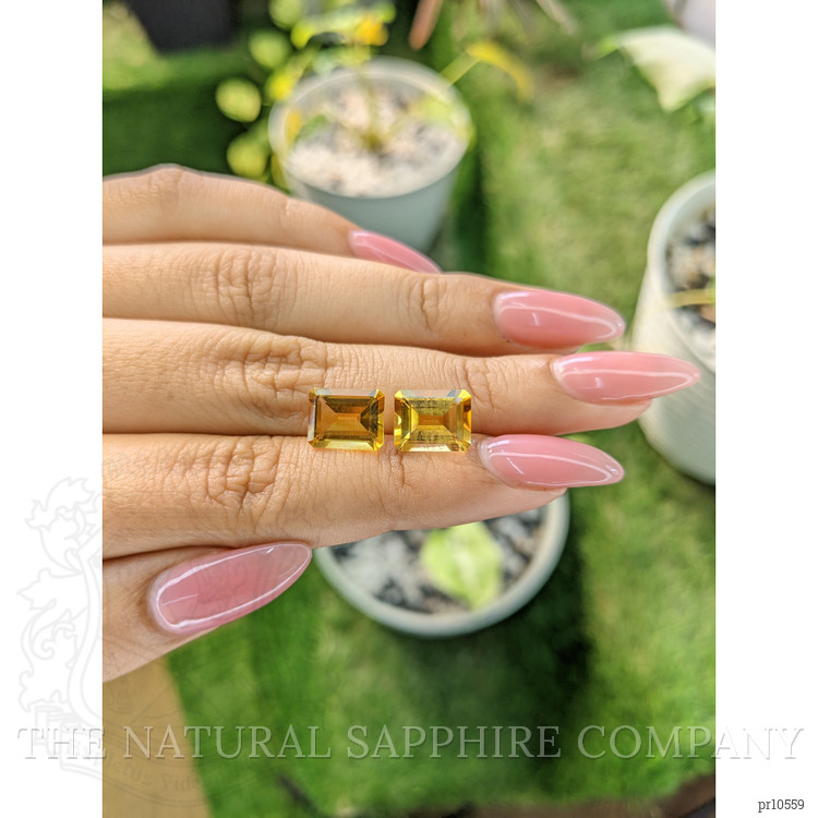 5.68 Ct.Tw. Citrine Pair from Brazil