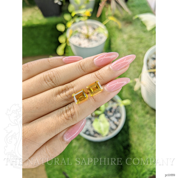 5.68 Ct.Tw. Citrine Pair from Brazil