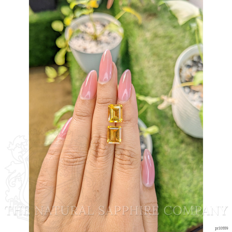 5.68 Ct.Tw. Citrine Pair from Brazil