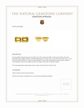 7.83 Ct.Tw.Total Carat Weight Citrine Pair from Brazil Appraisal