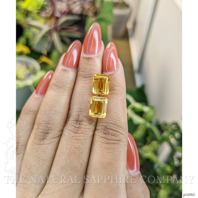 7.83 Ct.Tw. Citrine Pair from Brazil