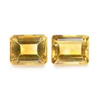7.09 Ct.Tw.Total Carat Weight Citrine Pair from Brazil Image