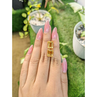 7.09 Ct.Tw.Total Carat Weight Citrine Pair from Brazil Life Style