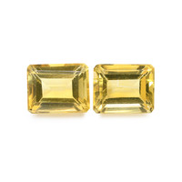 7.11 Ct.Tw. Emerald Citrine Pair