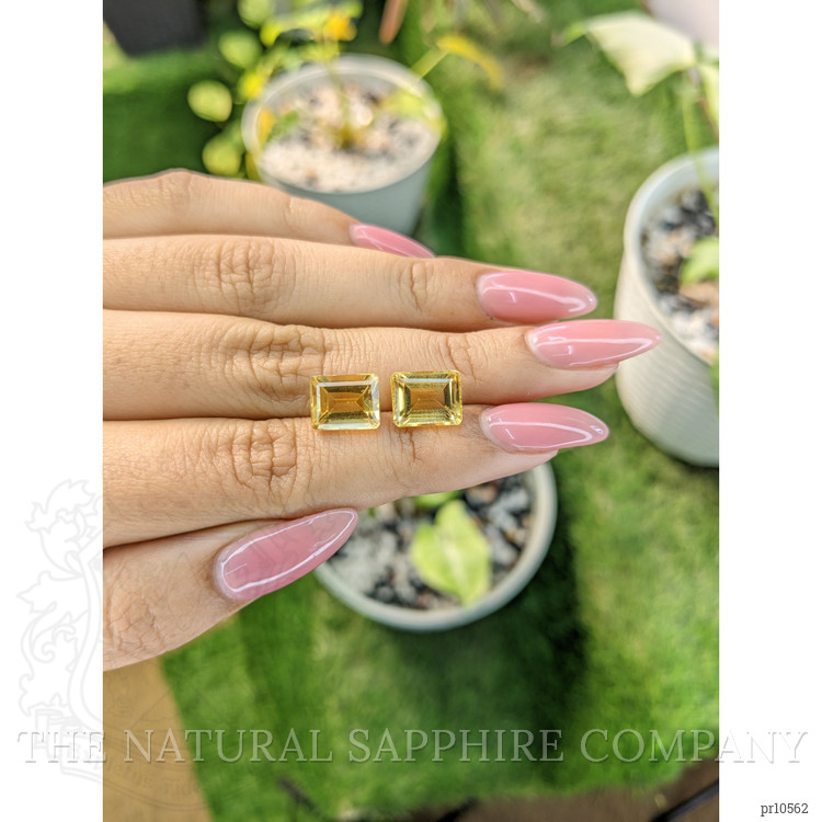 7.11 Ct.Tw. Citrine Pair from Brazil