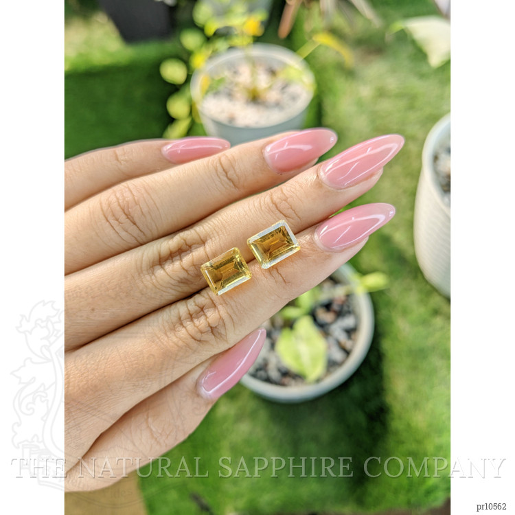 7.11 Ct.Tw. Citrine Pair from Brazil