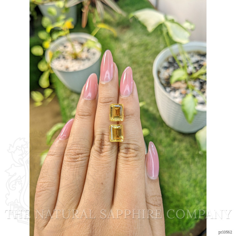 7.11 Ct.Tw. Citrine Pair from Brazil