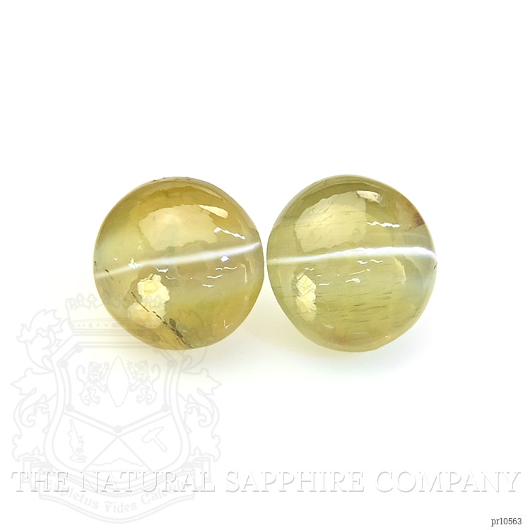 1.32 Ct.Tw. Cabochon Chrysoberyl Pair from Ceylon (Sri Lanka)