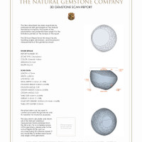 1.32 Ct.Tw.Total Carat Weight Cabochon Chrysoberyl Pair from Ceylon (Sri Lanka) 3 D Scan Report
