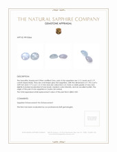 4.31&nbsp;Ct.Tw.Total Carat Weight Grey Star Sapphire Pair from Ceylon (Sri Lanka) Appraisal