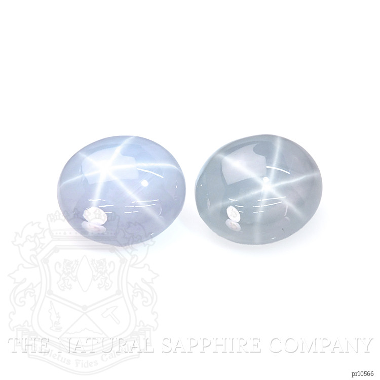 4.31 Ct.Tw. Grey Star Sapphire Pair from Ceylon (Sri Lanka)