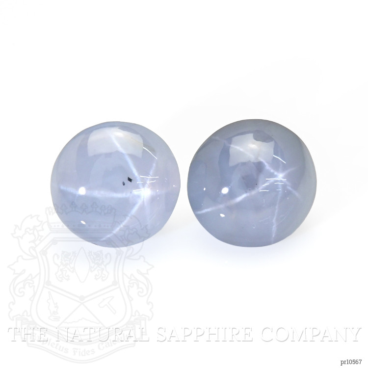 3.94 Ct.Tw. Blue Star Sapphire Pair from Ceylon (Sri Lanka)