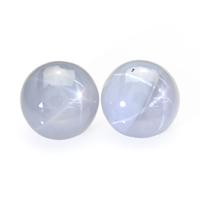 3.44&nbsp;Ct.Tw.Total Carat Weight Grey Star Sapphire Pair from Ceylon (Sri Lanka) Video