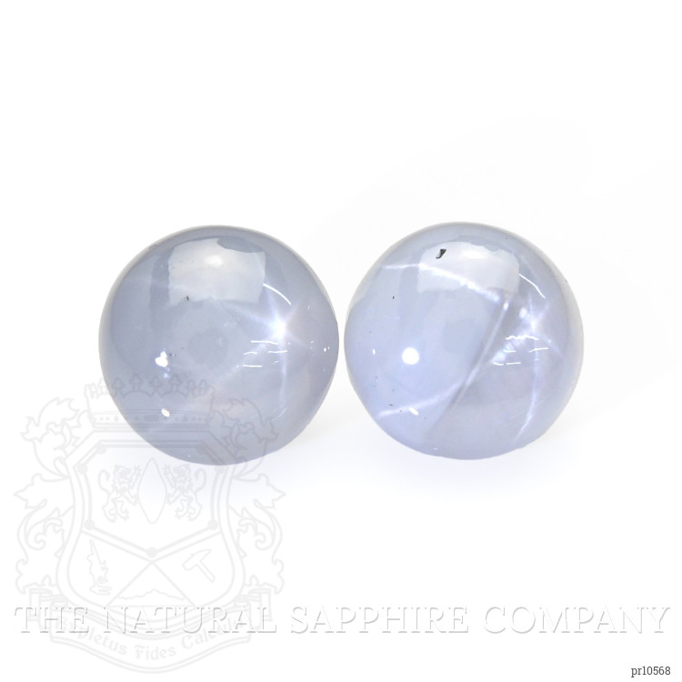 3.44 Ct.Tw. Grey Star Sapphire Pair from Ceylon (Sri Lanka)