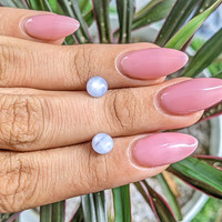 3.44&nbsp;Ct.Tw.Total Carat Weight Grey Star Sapphire Pair from Ceylon (Sri Lanka) Life Style