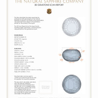 3.44 Ct.Tw.Total Carat Weight Grey Star Sapphire Pair from Ceylon (Sri Lanka) 3 D Scan Report