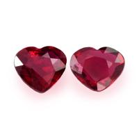 1.94 Ct.Tw.Total Carat Weight Ruby Pair from Mozambique Video