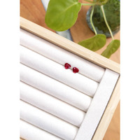 1.94 Ct.Tw.Total Carat Weight Ruby Pair from Mozambique Life Style