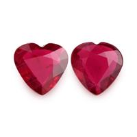 2.05 Ct.Tw.Total Carat Weight Ruby Pair from Mozambique Video